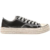 Billie Rubber Sole Lace-up Vintage Studded Canvas Sneakers