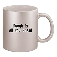 Dough Is All You Knead - Ceramic 11oz Silver Coffee Mug