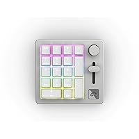 GMMK Mechanical Numpad- 10 Key USB Programmable Keypad - Hot Swappable, Volume Control, RGB Backlit, Wired & Wireless Bluetooth - Laptop & Keyboard Accessories- White