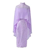 Mother Dresses of Bride Plus Size Formal Dresses for Women Knee Length Lace Beading Party Gowns