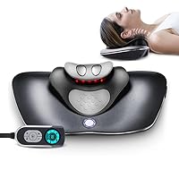 Multi-Functional Neck Traction Device, Electric Neck Massager with Dynamic Neck Stretching Heat Therapy and Electrotherapy for Neck Pain Relief, Cervical Traction at Home