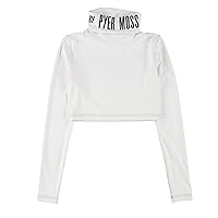 Reebok Womens Pyer Moss Embellished T-Shirt, White, Small