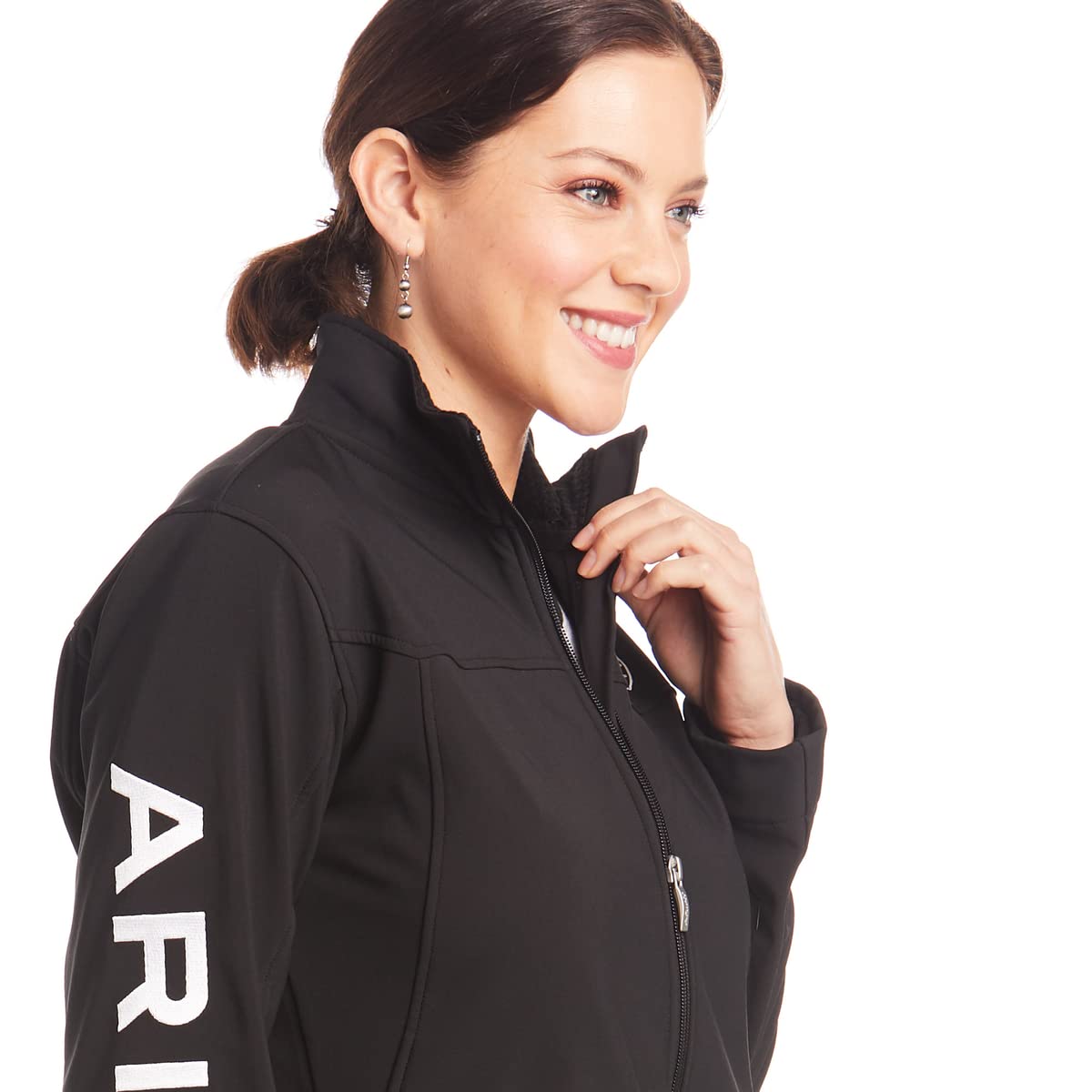 Ariat Women's New Team Softshell Jacket – Wind and Water Resistant Jacket