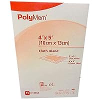 PolyMem Cloth Wound Dressings, Adhesive, 4
