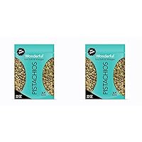Wonderful Pistachios No Shells, Sea Salt & Vinegar Nuts, 22 Ounce Bag, Protein Snack, On-the-Go Snack (Pack of 2)