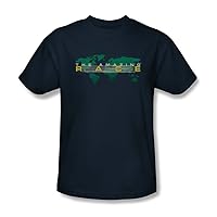 Wicked Tees Mens AMAZING RACE Short Sleeve AROUND THE WORLD Small T-Shirt Tee