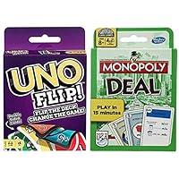 Uno Flip! and Monopoly Deal 2-Pack