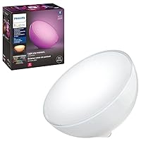Philips Hue Go Smart Portable Dimmable Table Lamp, White - White and Color Ambiance LED Color-Changing Light - 1 Pack - Indoor and Outdoor Use - Control with Hue App or Voice Assistant