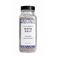 Huckleberry Bath Salt - Dead Sea Salt & Epsom Salt Soak, Mineral Bath Salts Help You Soak, Relax, & Refresh, Hypoallergenic, All-Natural, Plant-Derived, Made in USA by DAYSPA Body Basics