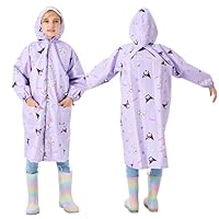 My Melody Kuromi Raincoat Petite Womens Rain Jacket Reusable Rain Poncho Girls Cartoon Waterproof Rainwear Outwear