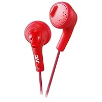 JVC HAF160R Gumy Ear Bud Headphone Red