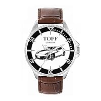 Mens Watch Gift for Fans of Black Car 42mm