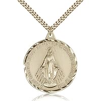 Miraculous Pendants - Gold Plated Miraculous Pendant Including 24 Inch Necklace
