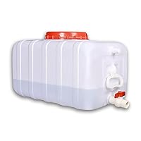 Large Plastic Water Storage Tanks Emergency Water Storage 50L/80L/110L/200L Camping & Hiking Water Storage Water Container Multifunctional Water Tank(Size:50L/13.2gallon)