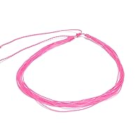 Multi Strand String Pull Tie Choker Adjustable Waterproof Necklace - Unisex Surfer Fashion Handmade Jewelry Boho Accessories