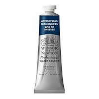 Winsor & Newton Professional Watercolor, 37ml (1.25-oz) Tube, Antwerp Blue