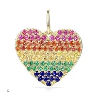 Beautiful Heart Multisapphire 925 Sterling Silver Charm Pendant,Designer Heart Multisapphire Silver Charm,Handmade Pendant Jewelry,Gift