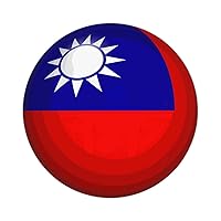 Taiwan Flag Stickers 50 Pcs International Holiday Stickers Pack Patriotic Decorations Peel and Stick Round Decal Stickers for Laptop Water Bottles Bumper Computer Phone 3inch