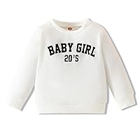 Kislio Toddler Baby Girl Sweatshirt Crewneck Daisy Sweater Long Sleeve Pullover Top Infant Girls Clothes Fall Winter Outfit