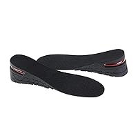 Holibanna Height Increase Insoles 3 Layer 2.36 inch Shoe Lifts Taller Shoes Insoles Heel Insert Height Insoles Shoe Inserts for Men Women Black