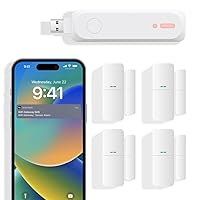 Home Alarm System 5-Piece kit, Door Window Sensors WiFi Alarm System for Kids Safety, Smart Wireless Home Alarm Security System DIY, No Contract, App Alert for House Apartment by GRSICO