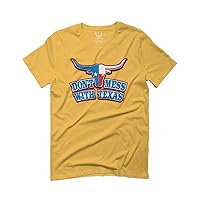 VICES AND VIRTUES Texas State Flag Don't Mess with Texas Bull Lone Star for Men T Shirt