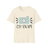 Oh Snap! Chat Streaks Discover Tee Spectacles Snapchat Stories Memories Lenses Unisex Heavy Cotton T-Shirt