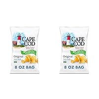 Cape Cod Potato Chips with Sea Salt, 8 Oz (Pack of 2)