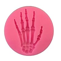 Skeleton Chocolate Molds Halloween Skeleton Hand Candy Molds Silicone Ice Mold Night Party Baking Supplies