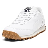 Puma Mens Fast Rider Navy Pack-White Lace Up Sneakers Shoes Casual - White