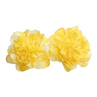 Artificial Peony Flower Headwear Fake Flower Brooch Bohemia Cloth Flower Simulation Peony Flower Hair Accessories Yellow 1 Pcs Fashion processing