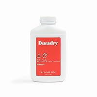 Duradry Body Powder - Sweat Defense & Odor Control, Sweat Absorbing, Anti-Chaffing, All Natural Powder, Talc-Free, Prevents and Eliminates Any Body Odor Naturally - Seabreeze, 4oz