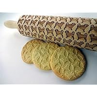 PUG EMBOSSING ROLLING PIN MOPS DOG PATTERN for EMBOSSED COOKIES DOG MINI MASTIFF CARLIN GIFT for FRIEND DOG LOVER