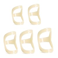 5 Pcs Reusable Oval Finger Splints Finger Support Brace Stabilizers Triggers Finger Splints For Broken Straightening Finger Stabiliser Support