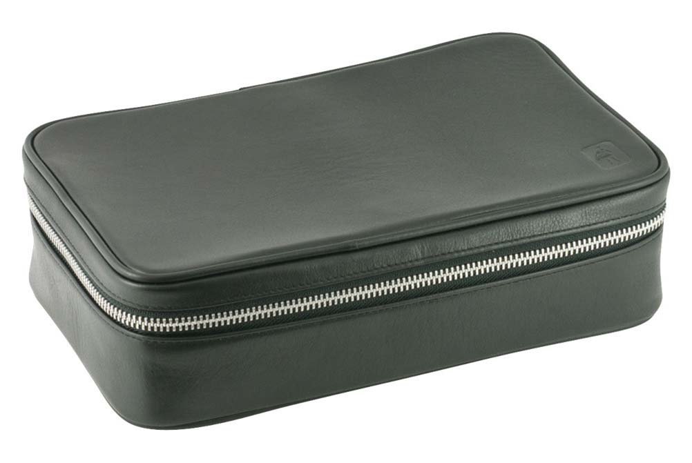 David Hampton Oxford Leather Wash Bag Black