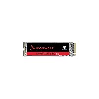 Seagate IronWolf 525 SSD 1TB NAS Internal Solid State Drive - SATA M.2, PCIe Gen 4 speeds up to 5000MB/s, 1.8M hours MTBF, 0.7 DWPD, with Rescue Services (ZP1000NM30002)