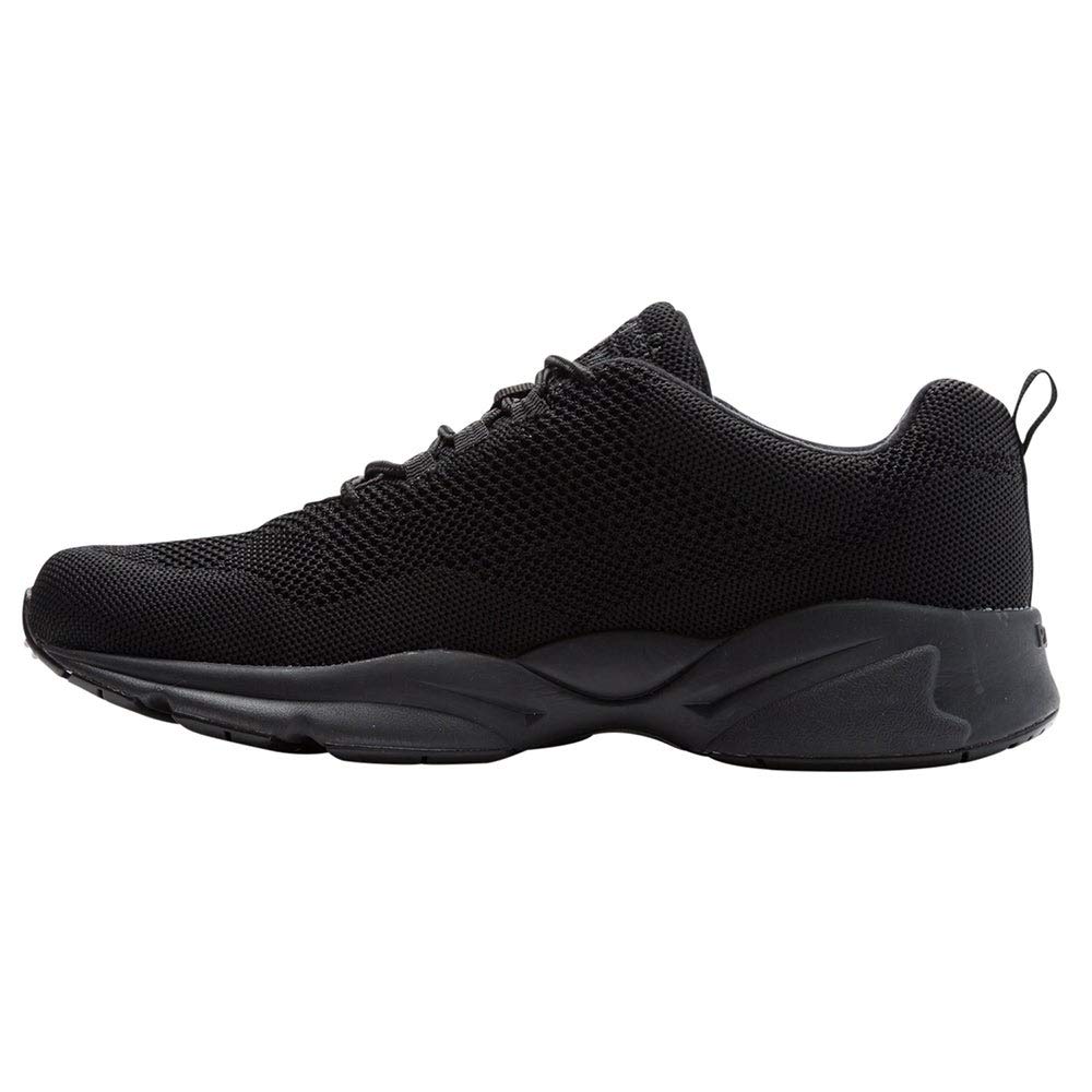 Propét mens Stability Fly Sneaker, Black, 15 XX-Wide US
