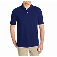 Amazon Essentials Men's Regular-Fit Cotton Pique Polo Shirt (Available in Big & Tall), Navy, XX-Large