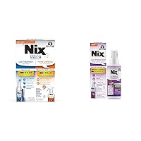 Nix Lice Removal Kit with Treatment Hair Solution, Comb & Home Spray Plus Prevention Daily Leave-in Spray, 6 fl oz