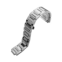 14mm/18mm/20mm/22mm Stainless Steel Watch Strap Band Buckle Metal Clasp Fits For Cartier Blue balloon
