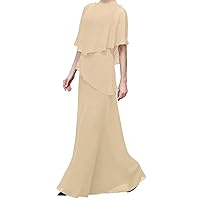 Long Mother of Bride Dresses Chiffon Wedding Guest Dress 2024 Formal Evening Gowns Elegant Mother of The Groom Dress