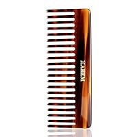 Large Wide Tooth Comb for Women Men and Kids，Handmade Wide Tooth Comb for curly hair.Long and short Hair Detangler Comb For Wet and Dry. Professional hair cutting combs-6.29 Inch