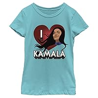 Marvel Ms Heart Kamala Girls Short Sleeve Tee Shirt