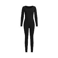 Girl's One Piece Jumpsuit Long Sleeve Crewneck Bodycon Unitard Romper Jumpsuit Fall Outfits