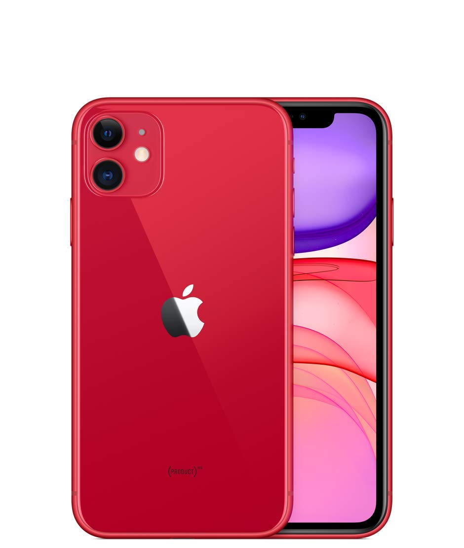 Apple iPhone 11, 64GB, Red - Unlocked (Renewed Premium)