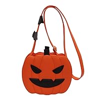 Halloween Pumpkin Crossbody Bag for Women Novelty Pumpkin Purse Halloween Devil Shoulder Bag Funny Crossbody Purse