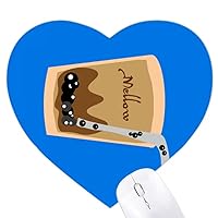 Graffiti Pearl Chocolate Milk Tea Heart Mousepad Rubber Mat Game Office