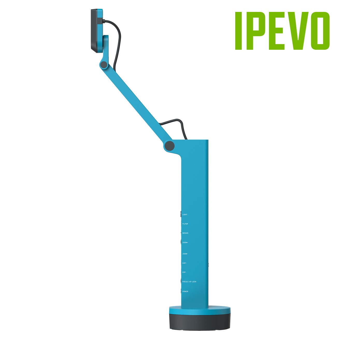 IPEVO VZ-X Wireless 8MP Document Camera, 3 Modes of Connectivity — Wi-Fi, HDMI, and USB, Compatible with Web Conferencing Software in USB Mode, Works Wirelessly with iOS, tvOS, and Android