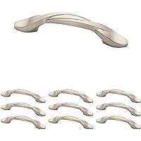 Curved Cabinet Pull, Nickel, 3 in Drawer Handle, 25 Pack, P35518K-SN-B1