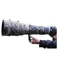 Camouflage Waterproof Lens Coat for Nikon AF-S 600mm F4 G ED VR Rainproof Lens Protective Cover (Reed Camouflage)